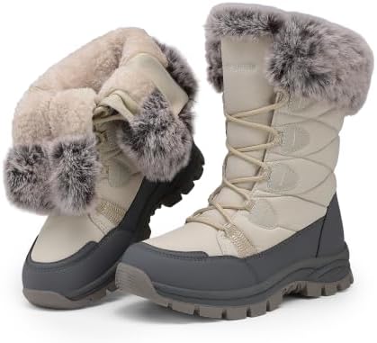 DREAM PAIRS Waterproof Winter Snow Boots Women