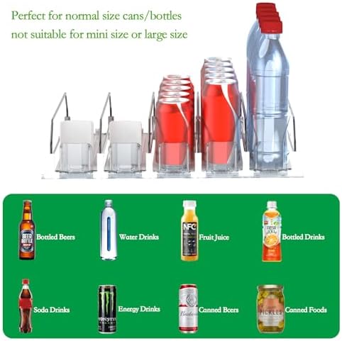 SZNLZQ Drink Organizer for Fridge,Holds 25 Cans