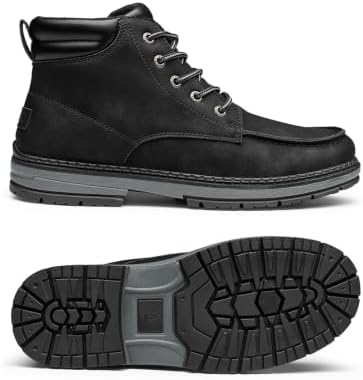 Rihero Men's Hiking Boots Fashion Casual Chukka Work Booties for Men