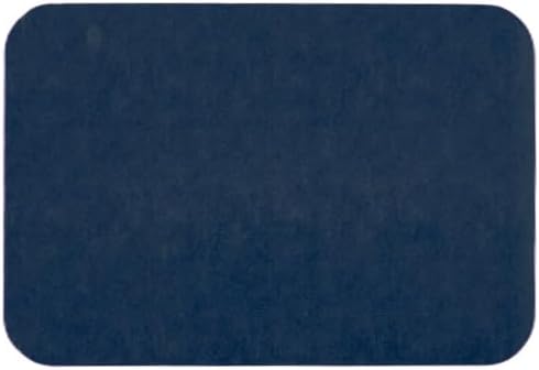 TYUU Bathroom Mat Quick Dry, Bathroom Rugs Non Slip Washable Thin Absorbent Bath Mat Fits Under Door Bathroom Floor Mat Perfect for Bath, Shower, or Sink 16"x24" Navy Blue
