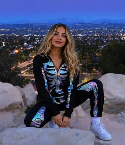 Tipsy Elves Skeleton Halloween Jumpsuit Costume for Women