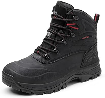 NORTIV 8 Men's Waterproof Hiking Winter Snow Boots