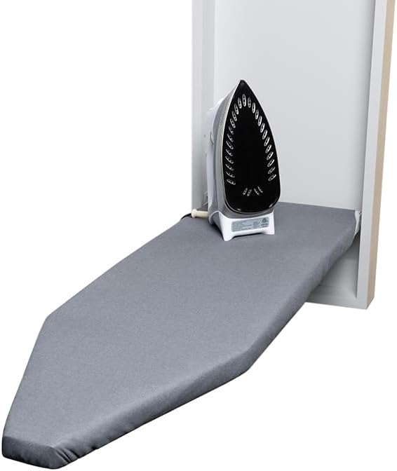 TIVIT Ironing Board Cover for Handi-Press Iron-A-Way Wall Mounted Ironing Boards 42 - 46" Long Adjustable Straps, Alumitek, Scorch Resistant, Thick Padding - Made in Italy - Oeko-TEX Certified