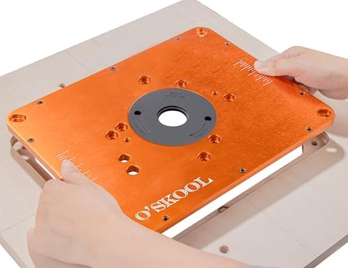 O'SKOOL Router Table Insert Plate Template Kit for 9-1/4" × 11-3/4" Plates