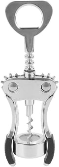 1PCS Wine Bottle Opener Stainless Steel Beer Bottle Opener Manual Wing Corkscrew Elegant Wine Opener Tool