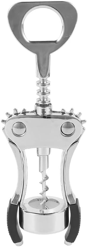 1PCS Wine Bottle Opener Stainless Steel Beer Bottle Opener Manual Wing Corkscrew Elegant Wine Opener Tool