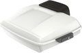 Advanblack Road Glide Tour Trunk Pack Stone Washed White Pearl Razor Tour Trunk Pack Backrest Pad for '97-'25 Harley Touring Road King Street Glide Electra Glide CVO models