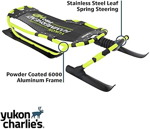 Yukon Charlie's Hammerhead Pro HD Sled | Single Rider, Speed and Steering Control, 52-inch x 22-inch