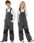 GSOU SNOW Kids Snow Bibs Girls Boys Snow Pants Ski Bibs Overalls(3-16Years)