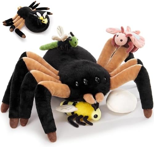 MorisMos Giant Spider Stuffed Animal, 16inch Large Spider Plush