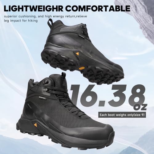 HUMTTO Men's Lightweight Waterproof-Pro Hiking Boots