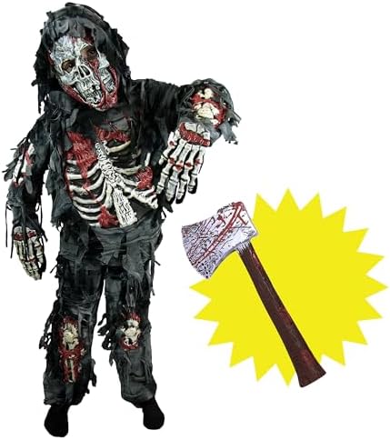 Spooktacular Creations Zombie Costume for Kids, Scary Halloween Costume for Boys, Halloween