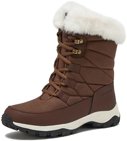 Lands' End Waterproof Insulated Womens Snow Boots, Winter Boots for Women