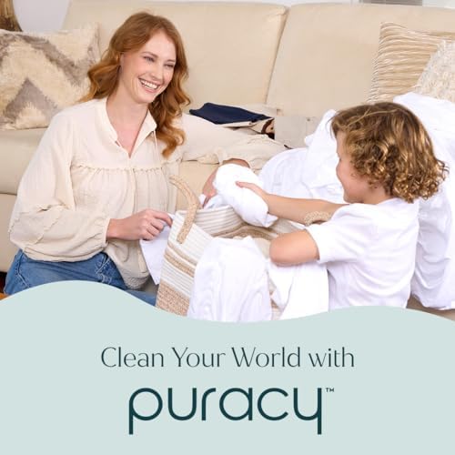Puracy Laundry Detergent - Enzyme-Powered Liquid Laundry Detergent Concentrate, Natural Laundry Detergent Seen on TikTok, Non-Toxic (Free & Clear, 16 fl oz, 64 Loads) (Pack of 2)