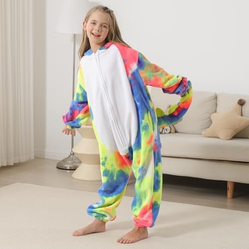 One Piece Pajamas Animal Kids Onesie, Animal Pajamas Halloween Cosplay Costume for Girls Boys