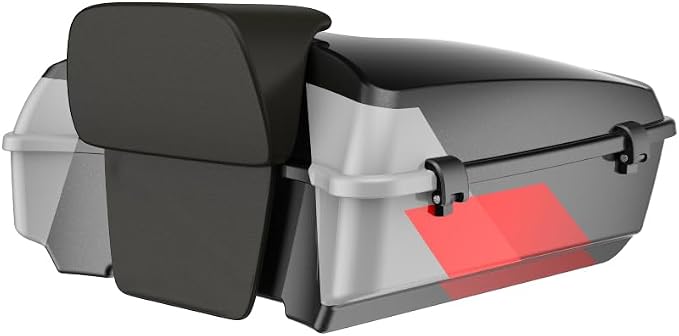 Advanblack 2025 RG Tour Trunk Pack Hot Lap Chopped Tour Trunk Pack Backrest Pad for '97-'25 Harley Touring Road King Street Glide Electra Glide CVO models