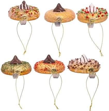 Kurt Adler 2.75-inch Noble Gems™ Glass Cookie Drop Ornaments