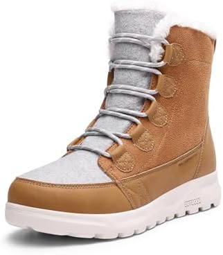 DREAM PAIRS Women's Winter Snow Boots Lace Up Warm Comfortable Faux Fur Lining Outdoor Ankle Booties