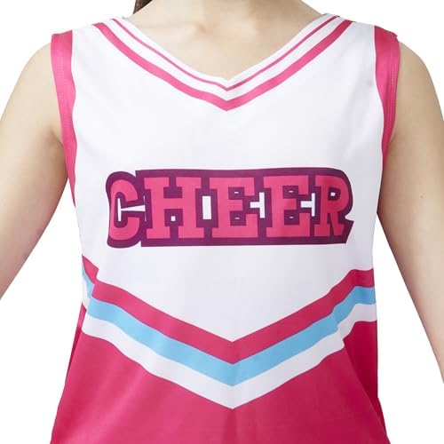 Spooktacular Creations Halloween Girl Cheerleader Costume, Cheer Uniform Set, Cheerleading Outfit for Halloween DressUp Party