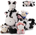 MorisMos Cow Stuffed Animals, 16" Mommy Cow with 4 Babies
