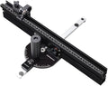 GOINGMAKE Portable Table Saw Miter Gauge with 18 Inch Fence and Multifunction Flip Stop and Positive Angle Stops, Miter Gauge for Table Saw Accessories, for Woodworking Cuts, Fits 3/4"x3/8" Slot