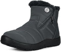 Eagsouni Snow Boots for Women Winter Waterproof Warm Zip Ankle Boots