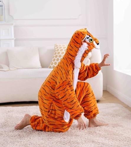 SimZoo Kids Animal Onesie Pajamas Halloween Costumes Cosplay 4-13Y