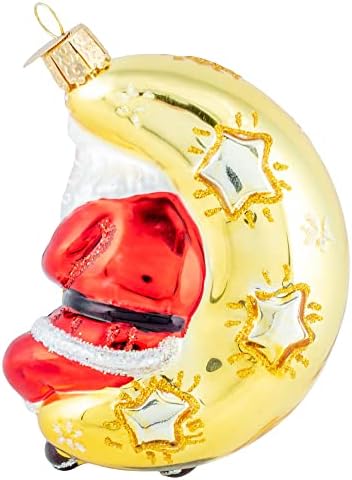 Old World Christmas Moonlight Santa Tree Ornament