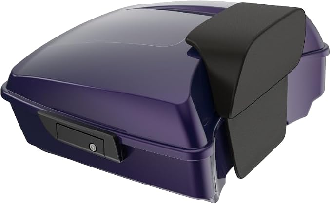 Advanblack 2025 RG Tour Trunk Pack Mystic Shift Chopped Tour Trunk Pack Backrest Pad for '97-'25 Harley Touring Road King Street Glide Electra Glide CVO models
