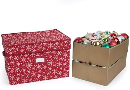 Covermates Adjustable Ornament Storage Box, 19.25" W x 13" D x 12.5" H
