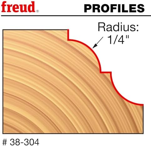 Freud 38-304: 1-9/16" (Dia.) Cove & Bead Bit with 1/4" Shank