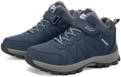 MAIZUN Womens Winter Snow Boots Waterproof Warm Fur Ankle Winter Boots