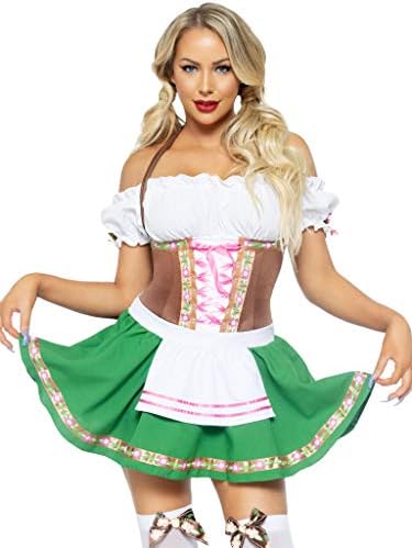 Leg Avenue Women's Gretchen Costume Dirndl Dress Oktoberfest Outfits Women