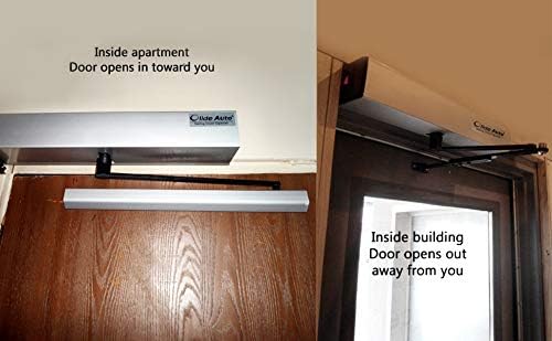 DSW120 Residential Handicap Swing Door Opener with 2PCS 304 Stainless Steel Hardwired Handicap Push Buttons+1PCS Stainless DC12V 550lbs Fail Safety Electric Lock