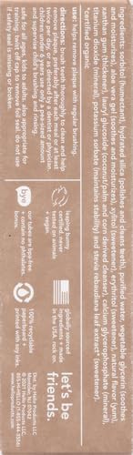 hello Fresh Watermelon Fluoride Free Kids Toothpaste, 4.2 Oz Tube (Pack of 12)