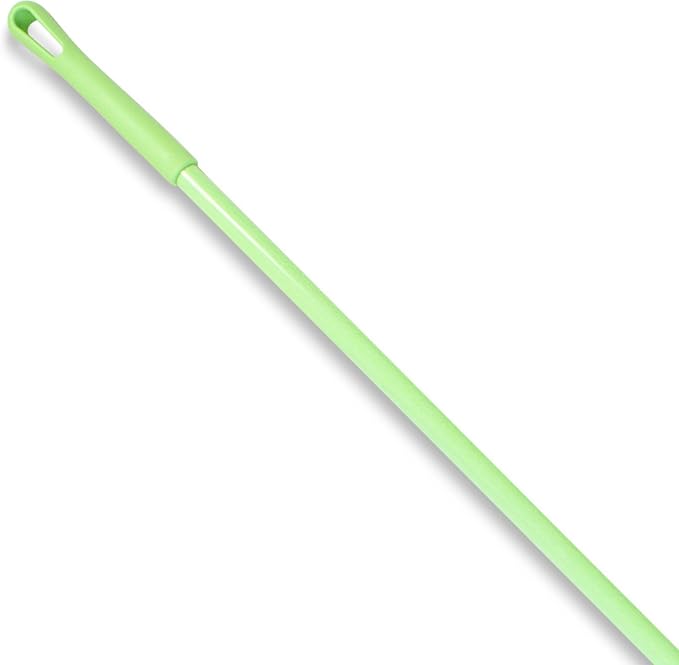 SPARTA Fiberglass Broomstick Replacement Broom Handle with Acme Threaded Tip for Industrial Cleaning Tools, Fiberglass, 60 Inches, Lime, (Pack of 12)