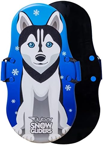 Flybar Kids 36" Husky Dog Foam Toboggan Snow Sled with Slick Bottom & PE Core Build for Boys and Girls Ages 5+, Holds Up to 110 Lbs