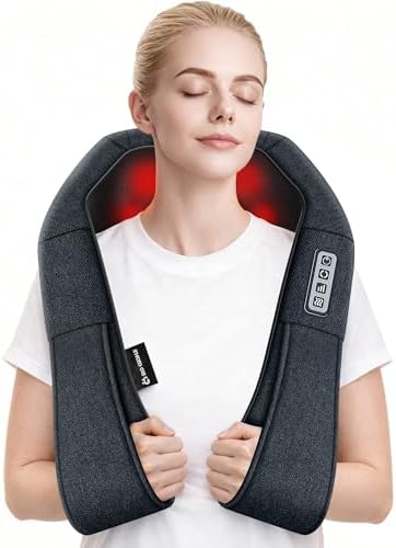 Mo Cuishle Shiatsu Neck & Back Massager with Heat – Gifts for Husband Wife