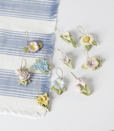 Lenox Celebrate Flowers 10-Piece Mini Hanging Ornament Set