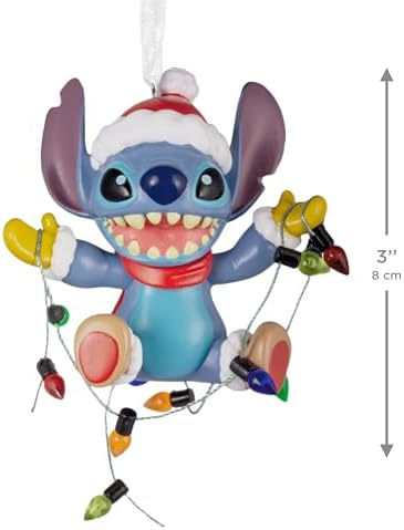 Hallmark Disney Christmas Ornament (Stitch with Light String)