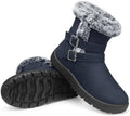 TEMOFON Women Snow Boots Waterproof: Fur Lined Warm Winter Ankle Booties