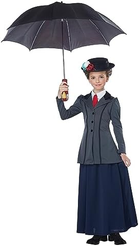 California Costumes Girl's English Nanny Costume Small