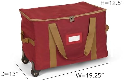 Covermates Rolling Treasurekeeper Storage Bag, 19.25" L x 13" W x 12.5" H