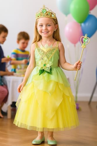 Girls Cinderella Costumes Halloween Princess Dress Up Fancy Birthday Party Ball Gown