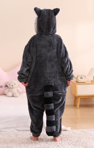 SimZoo Kids Animal Onesie Pajamas Halloween Costumes Cosplay 4-13Y