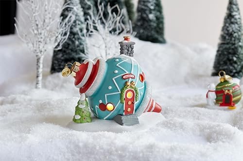 Department 56 North Pole Village Bauble's Ornament House Light Up Building, 5 Inch, Multicolor