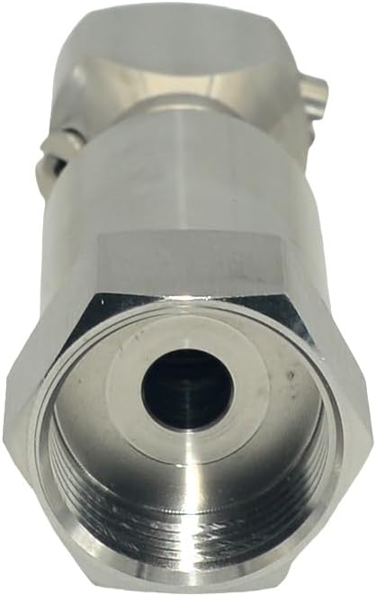 VARMHUS 360° Rotating Spray Nozzle, 304 Stainless Steel High Pressure Continuous Rotary Cleaner for Barrel, Tank, and Industrial Drum Washing (1")