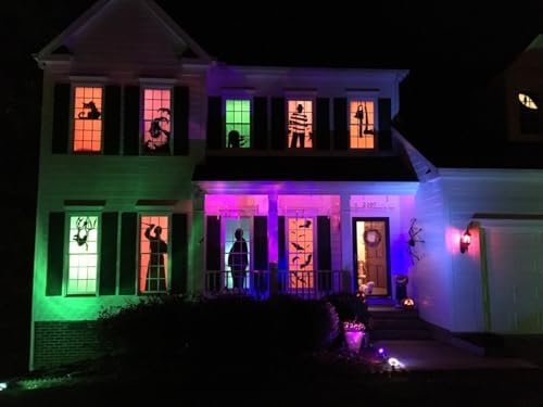 Hompavo Upgraded Flame Light Bulbs for Halloween Decorations, 4 Modes E26