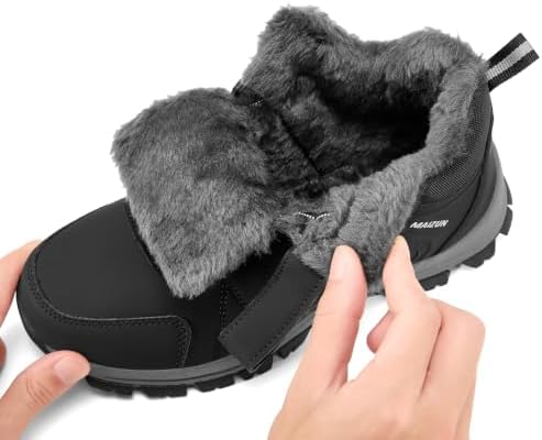 MAIZUN Womens Winter Snow Boots Waterproof Warm Fur Ankle Winter Boots