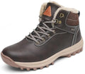 Mishansha Men's Waterproof Snow Boots, Insulated Winter Hiking Boots